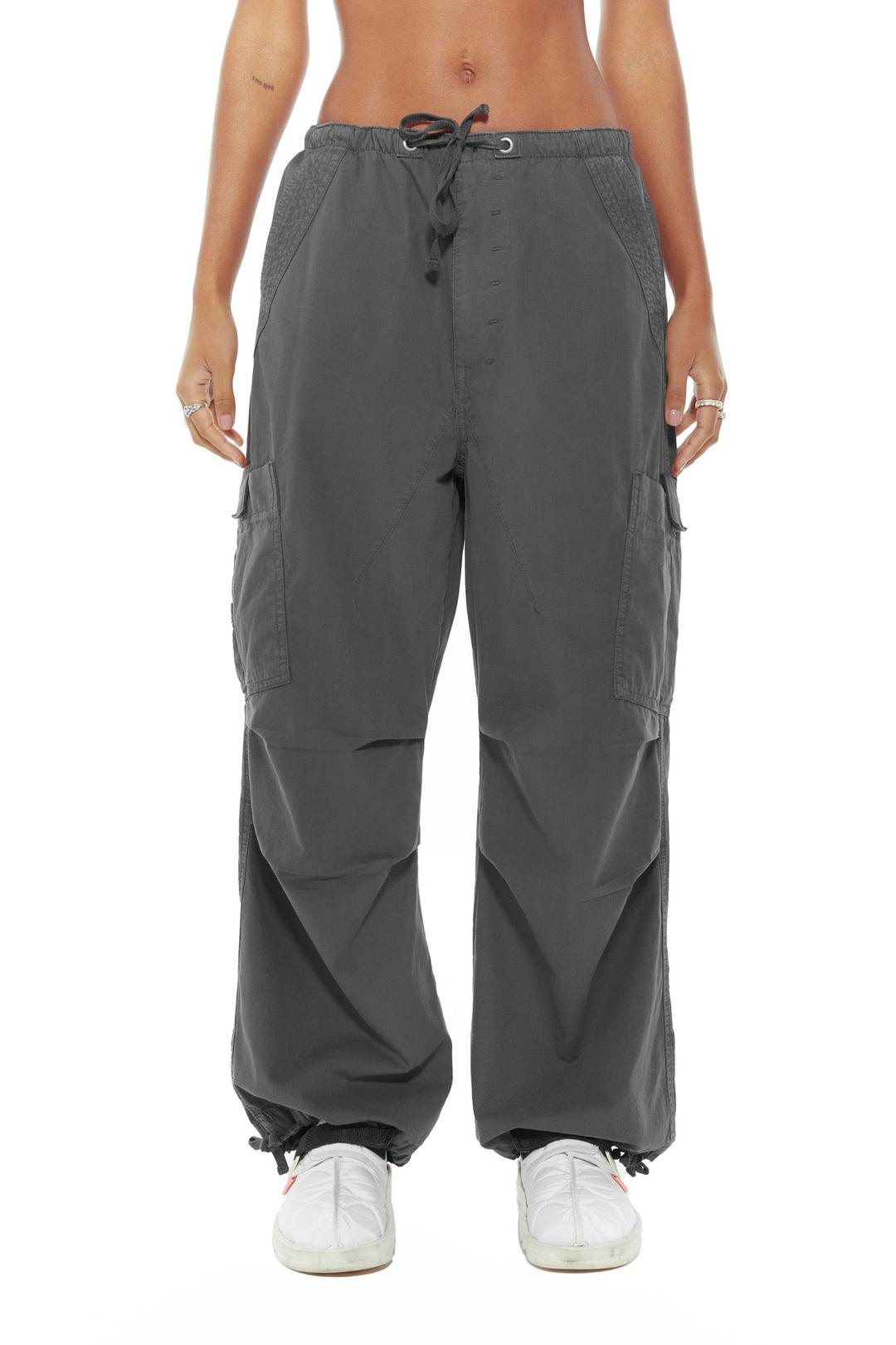 Vintage Grey Parachute Cargo Pants - XS / Grey