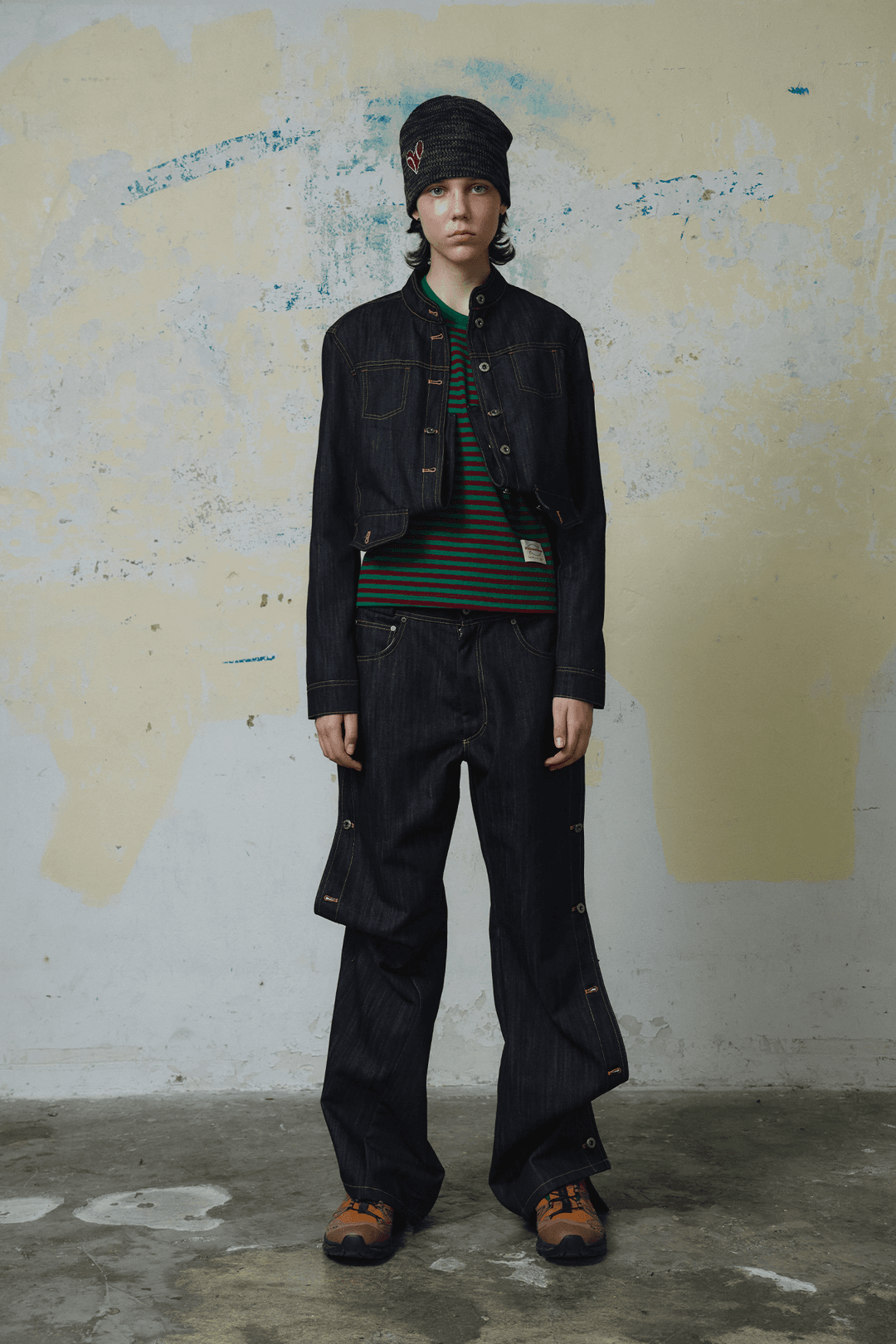 SIDE SNAP OFF DENIM PANTS(9.20 순차배송)