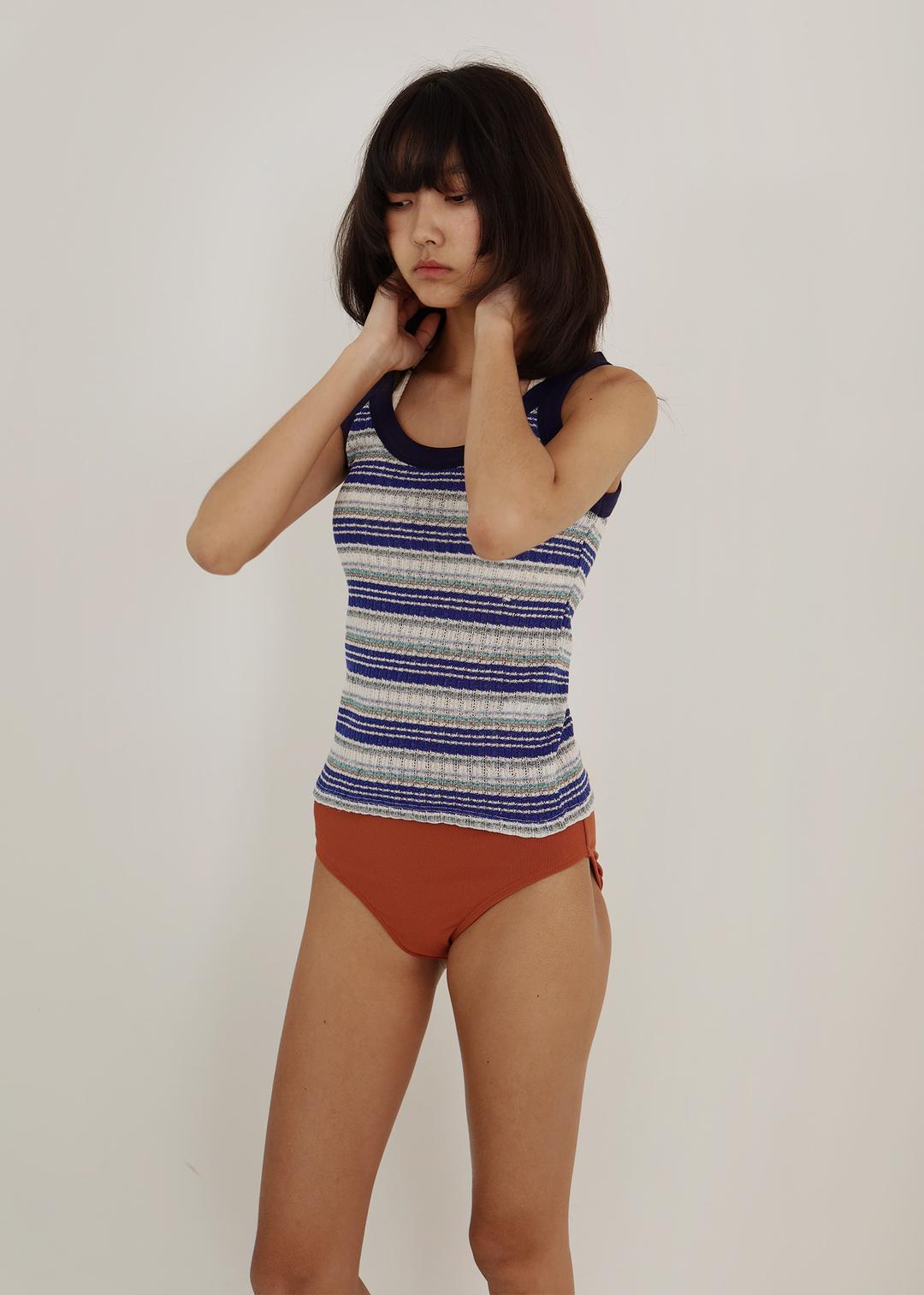 Summer stripe sleeveless
