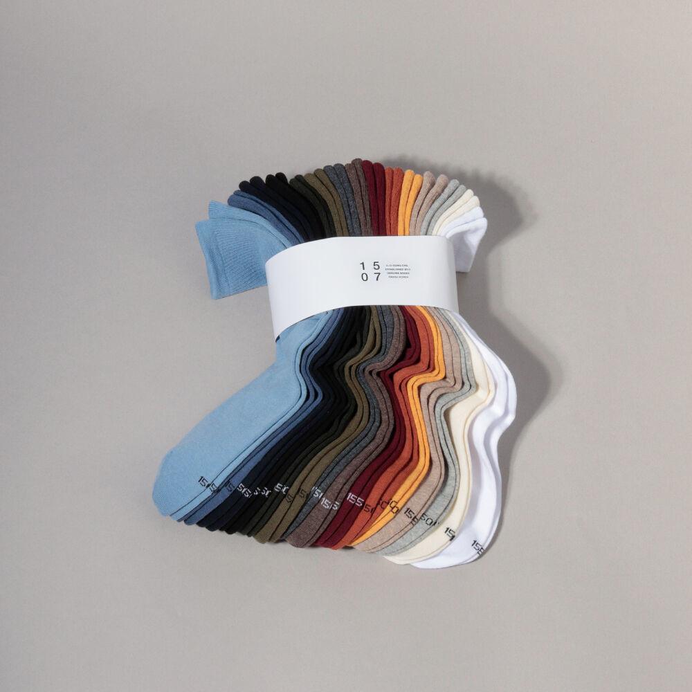 [15PACK] 1507 유니섹스 컬러 트라우져 하프 삭스