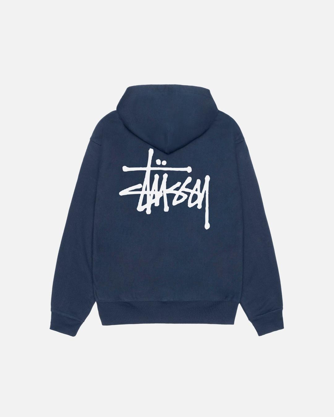 BASIC STÜSSY HOODIE - Navy / S