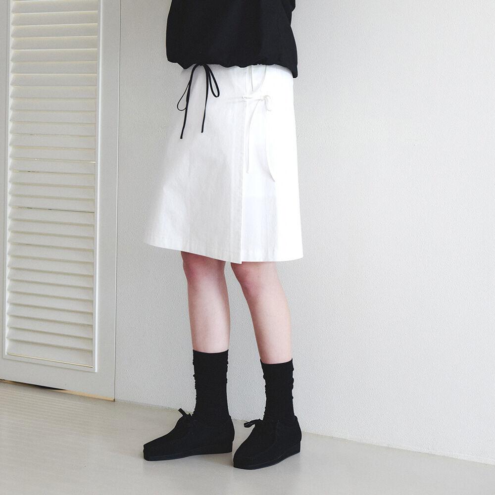 Ribbon Wrap Skirt - Ivory