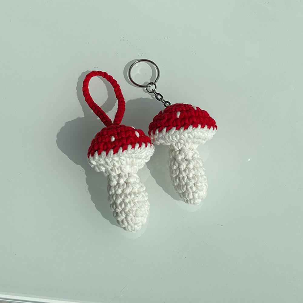 mushroom keyring