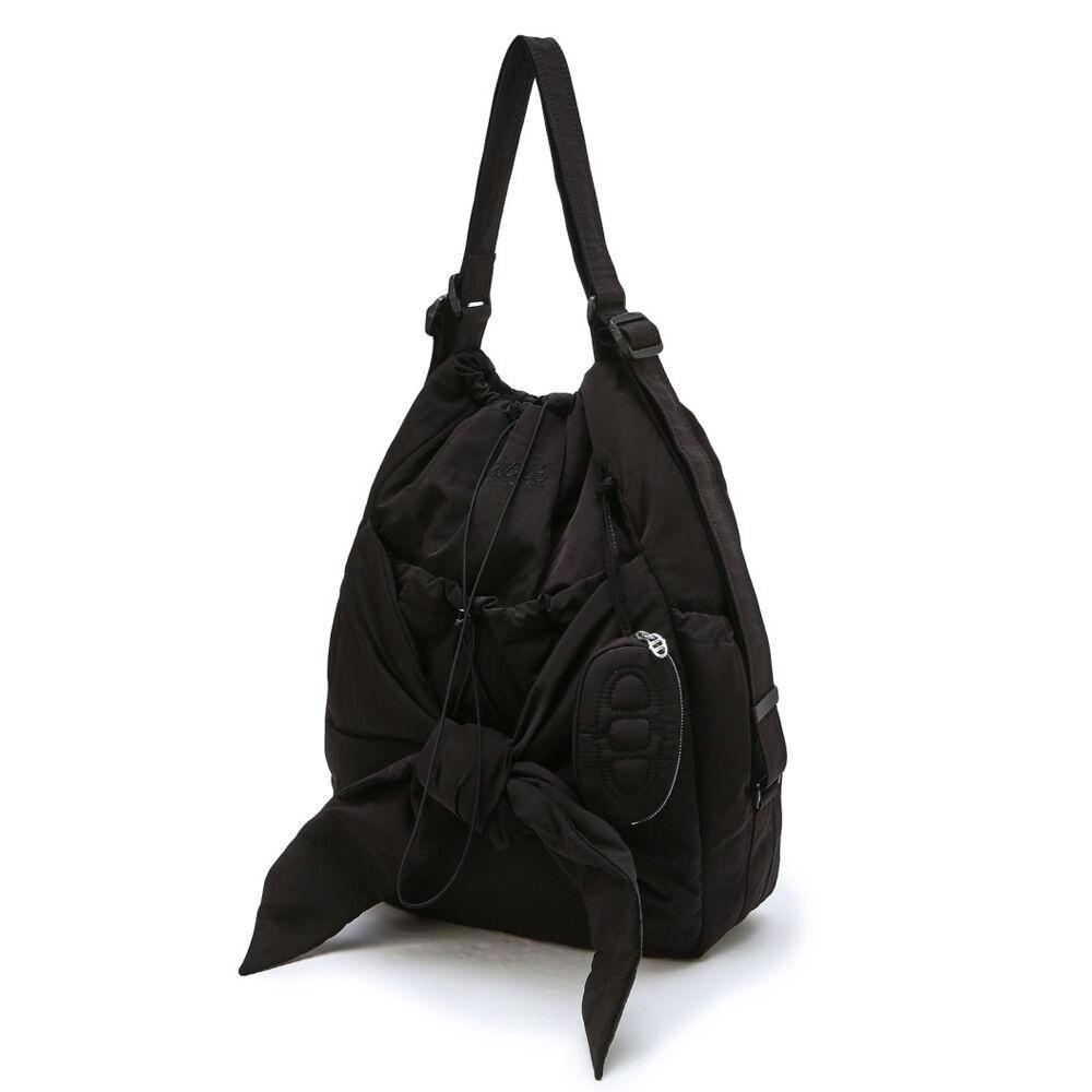 [RUBAN] 블랙 리본 백팩 겸 숄더백 AABA4E901BK