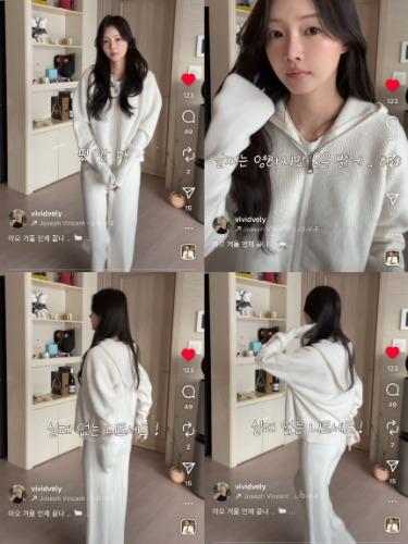 크리미 니트 세트 2color