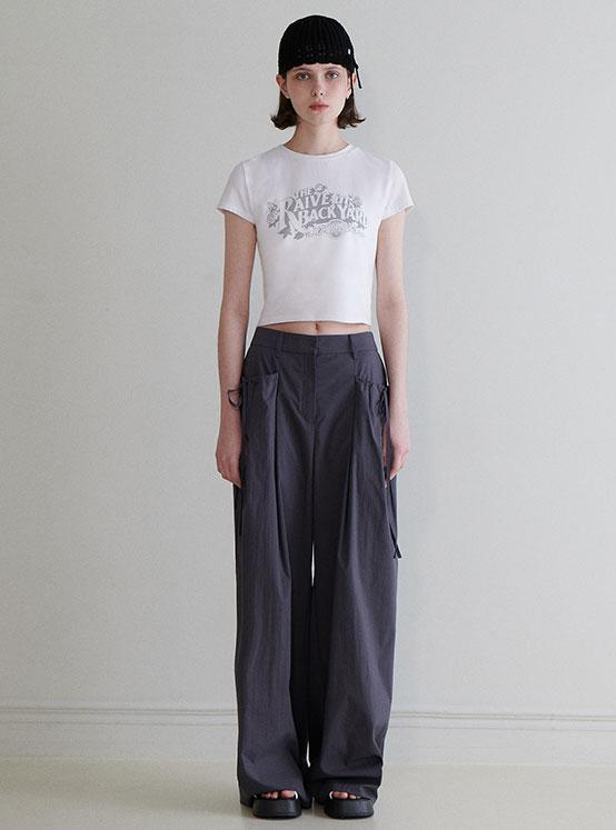 Big Pocket String Pants in D/Grey VW4ML179-13