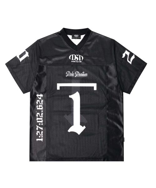 레거시 메쉬 져지 반팔 티셔츠  블랙