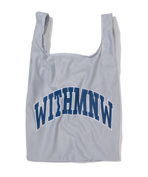 ARCH LOGO MESH TOTE BAG GREY