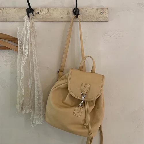 [오늘출발📦/데일리템🎀] 위키 미니멀 가죽 백팩 - 5color