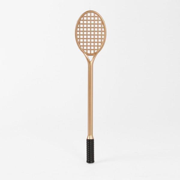 W7A66E9 골드 배드민턴 라켓 중성 검정 볼펜 학용품펜0.5mmX10 사무볼펜 필기도구 학생볼펜 특이한볼펜