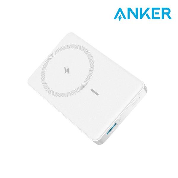 334 맥고 보조배터리 10000mAh 무선 충전 마그네틱 맥세이프 호환 A1642 화이트