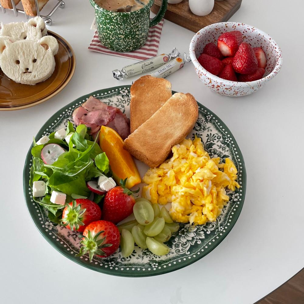 클레이탄 플라워 플레이트/ 보울