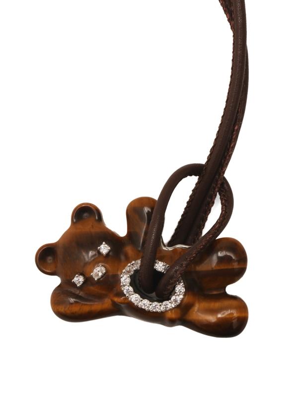 웨이빙 베어 스톤 목걸이