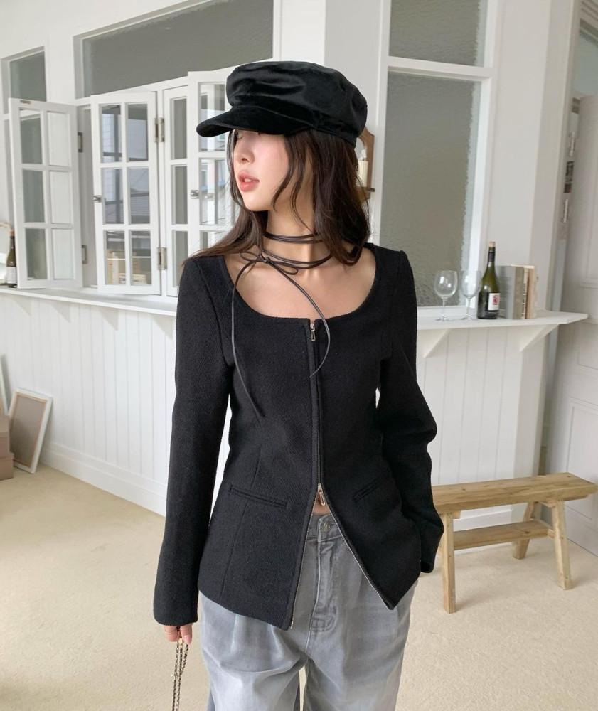 검 당일 / Arr 아르 리츠 자켓 스퀘어넥 트위드 jk 3colors