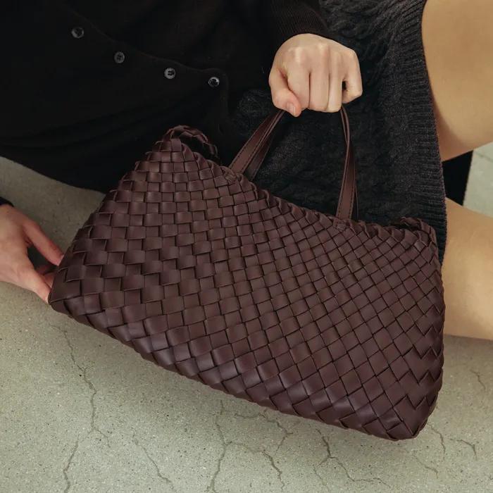 [바로배송] 3Colors_핸드메이드 위빙 2way 토트&숄더 백 l B07-L