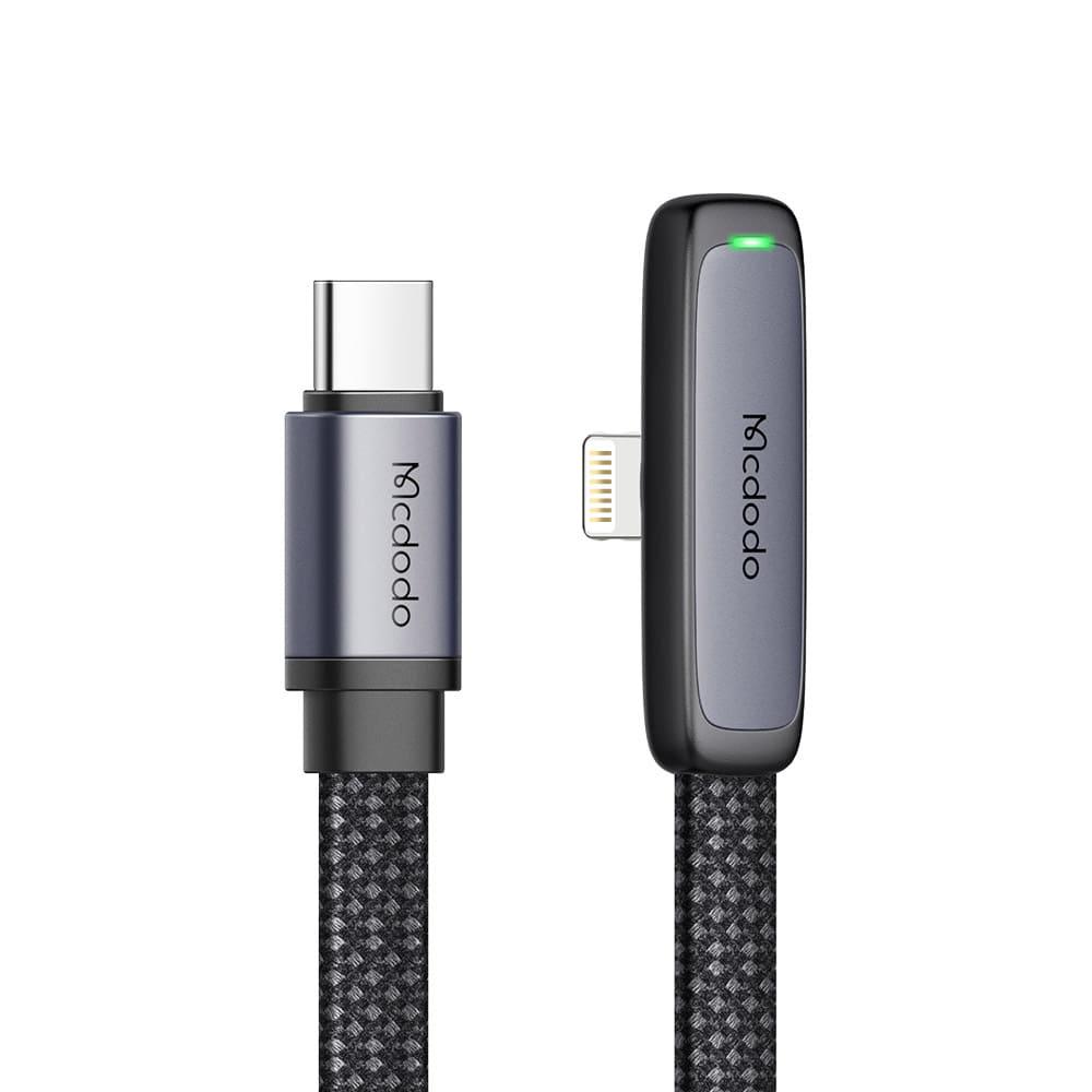 [맥도도] TR 90도 라이트 C타입 to 8핀 PD 고속충전 케이블 CA335