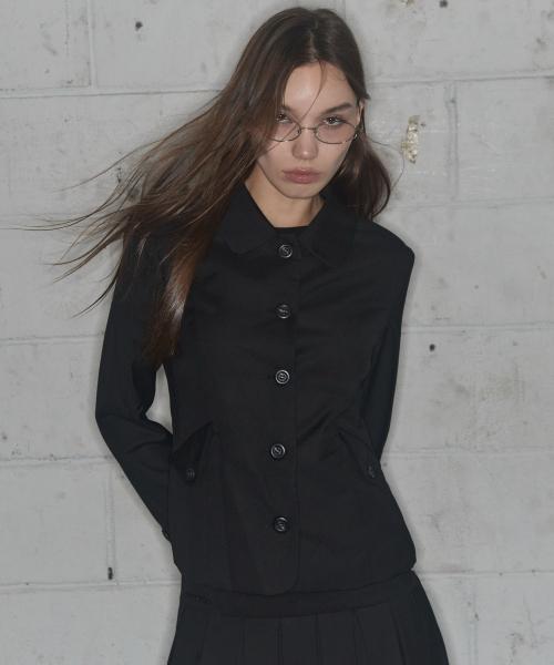 클래식 버튼 포인트 자켓 (BLACK) F25ZA004