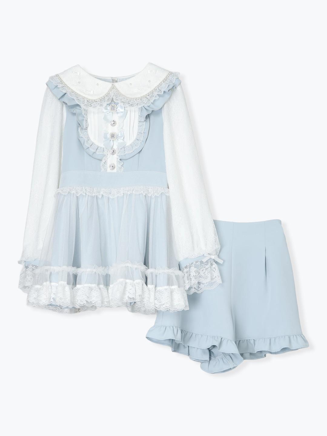 メニーリボンデコルテドレッシーセットアップ