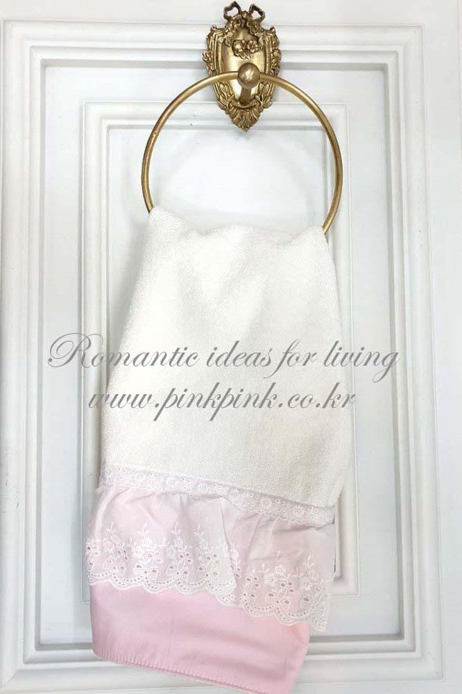 *리본 브론즈 수건걸이