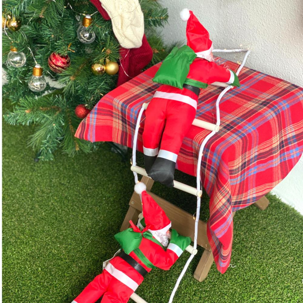 크리스마스 산타 인형 소품 장식 클래식40cm(사다리2인)