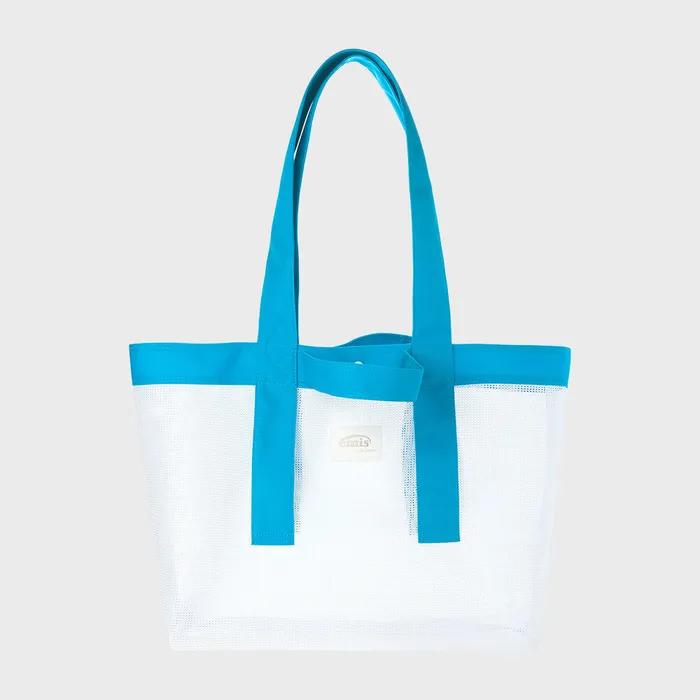 MESH SHOPPER BAG-WHITE