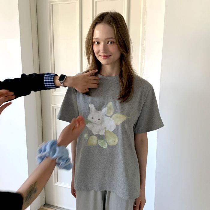 Pear Rabbit Tee (티셔츠)