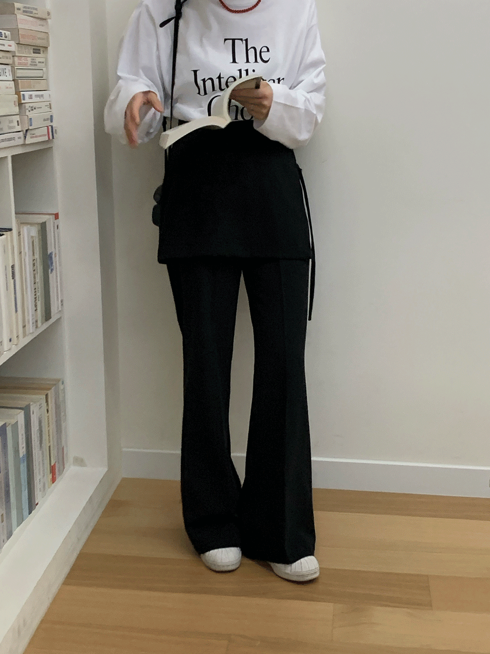 버클 랩 스커트 슬랙스 (2color)