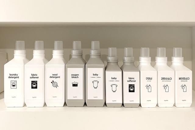 [자취SALE]세탁세제 폴리 리필용기 (라벨지)