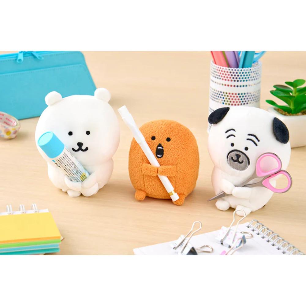 나가노 농담곰 모구라 두더지 고로케 퍼그 손 홀더 인형 3종