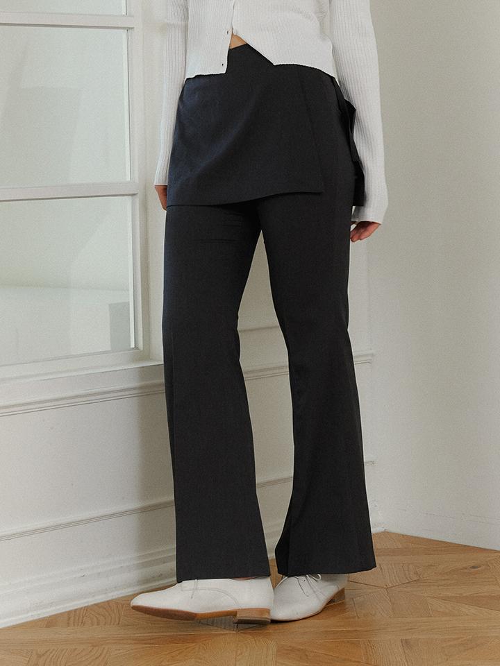 Side Wrap Slacks (Gray)