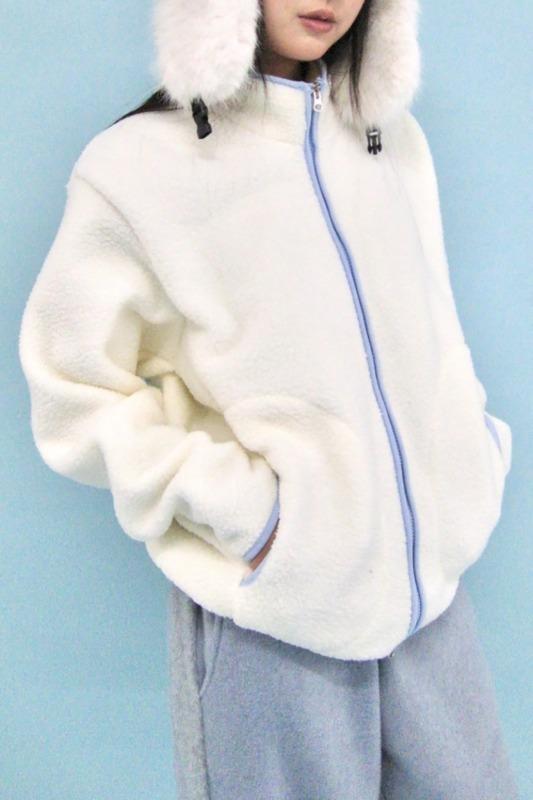 boodle fleece zip-up (3color)