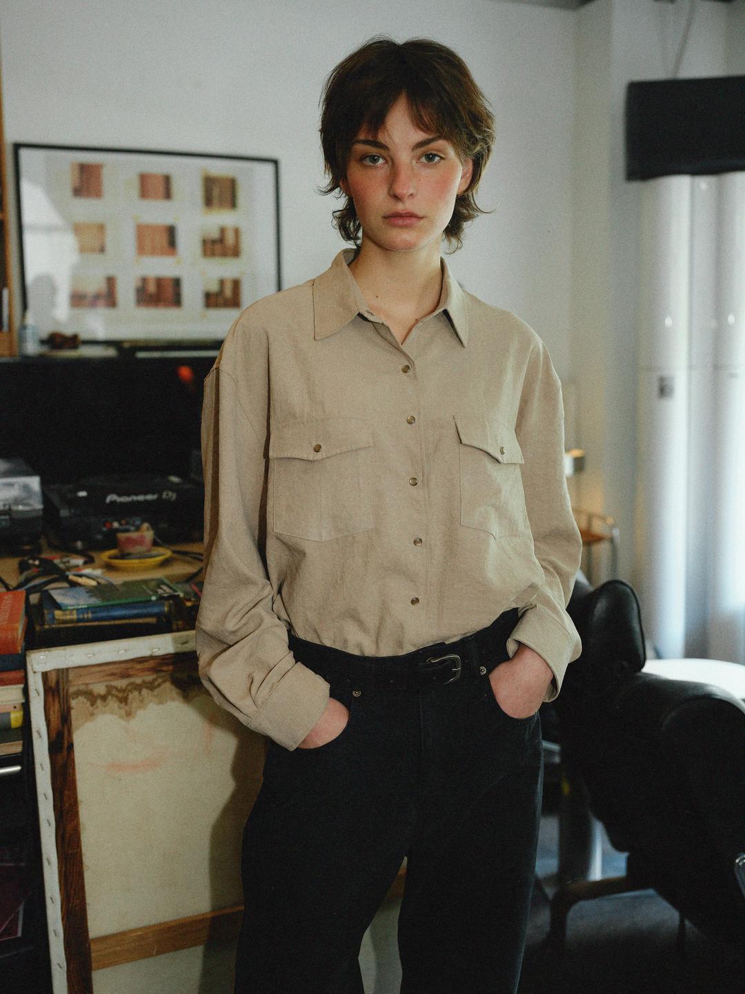 Western Shirt (beige)