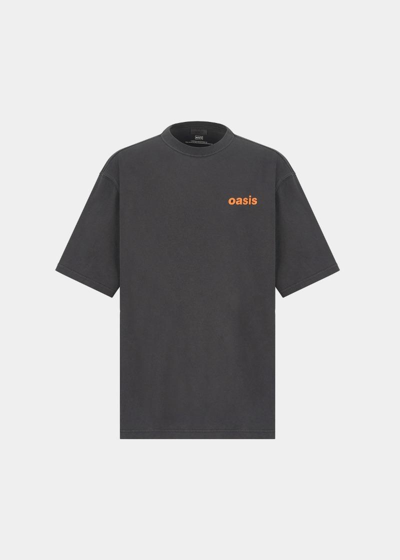 NOICE X OASIS WORLDWIDE T-SHIRT - CHARCOAL