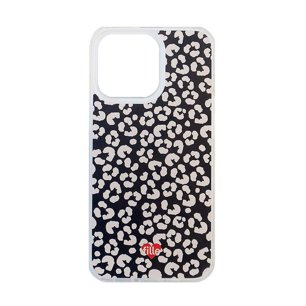 Flower iPhone case - Black & Ivory 투명 젤하드케이스