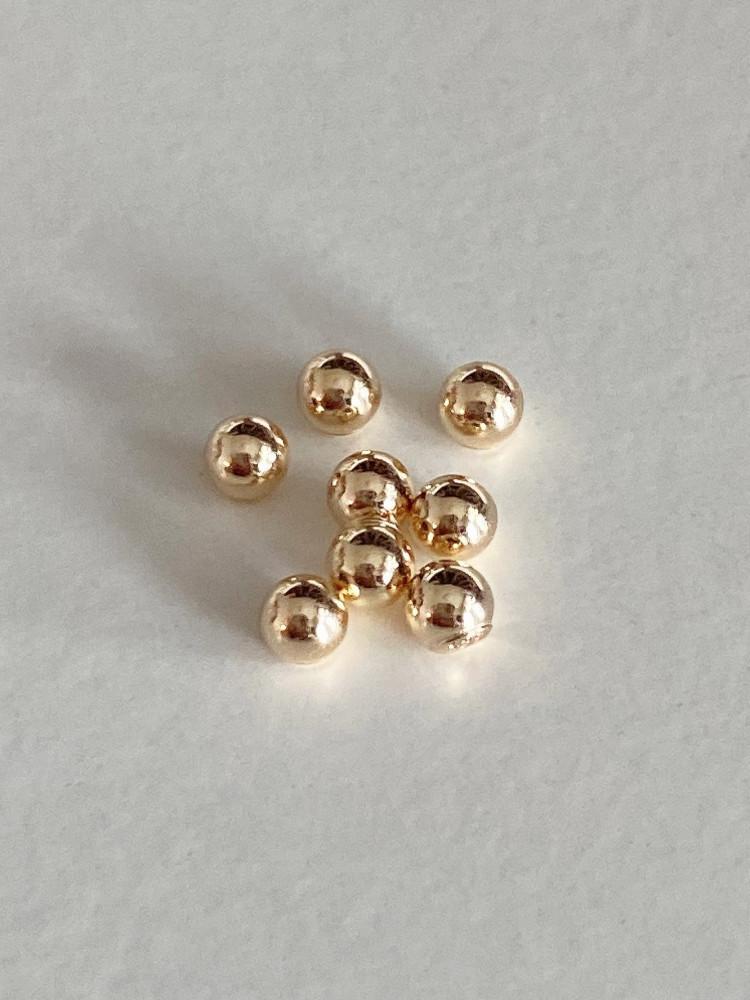 누이트 14k 금 피어싱 잠금 볼 마개