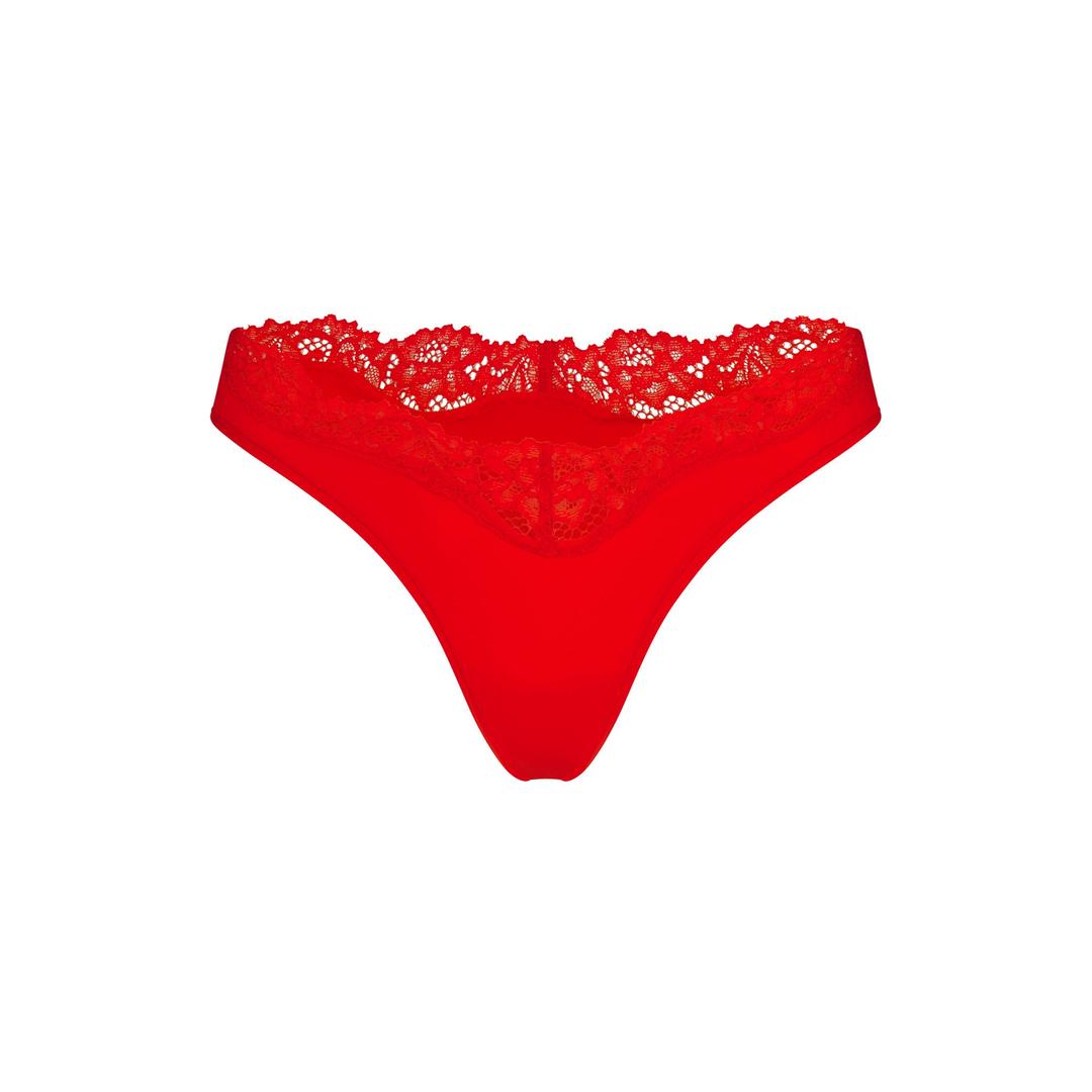 FITS EVERYBODY LACE DIPPED THONG | CAYENNE