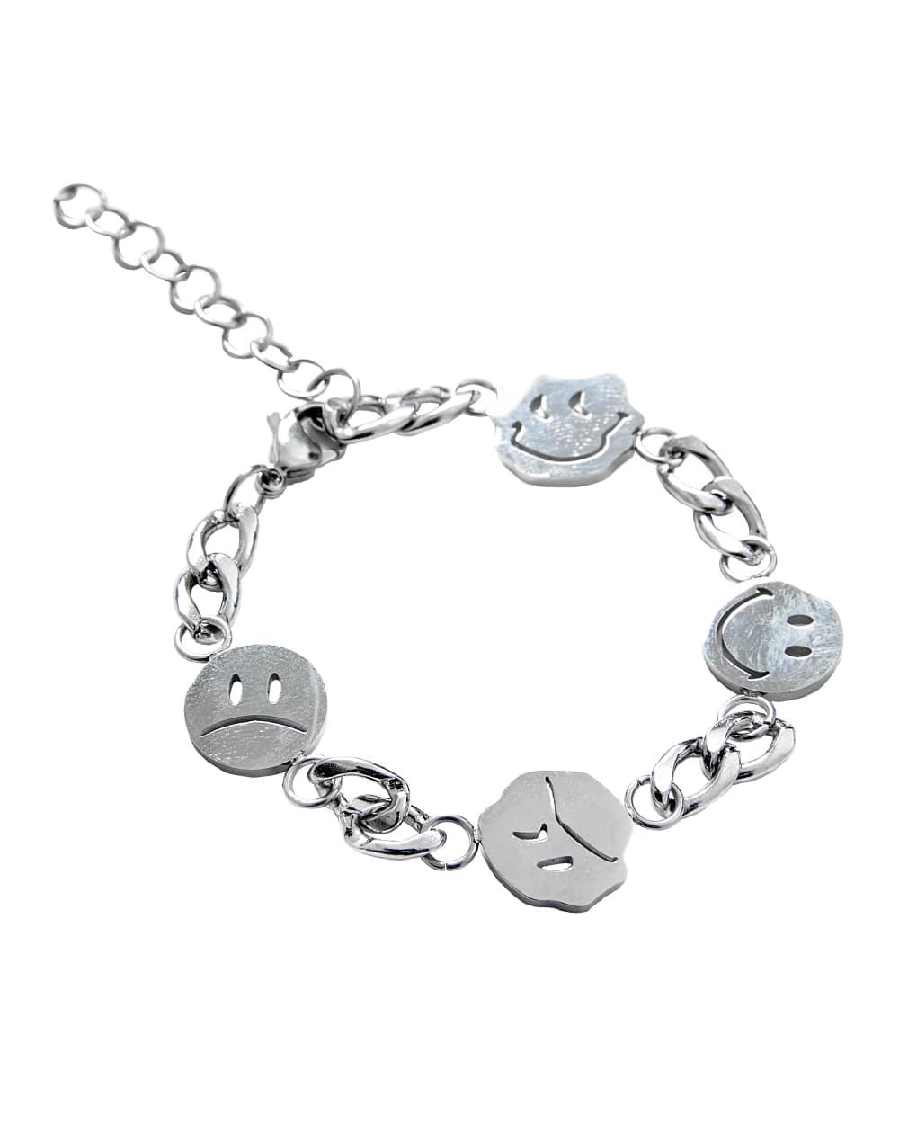 스마일 패턴 팔찌 WBR82 W