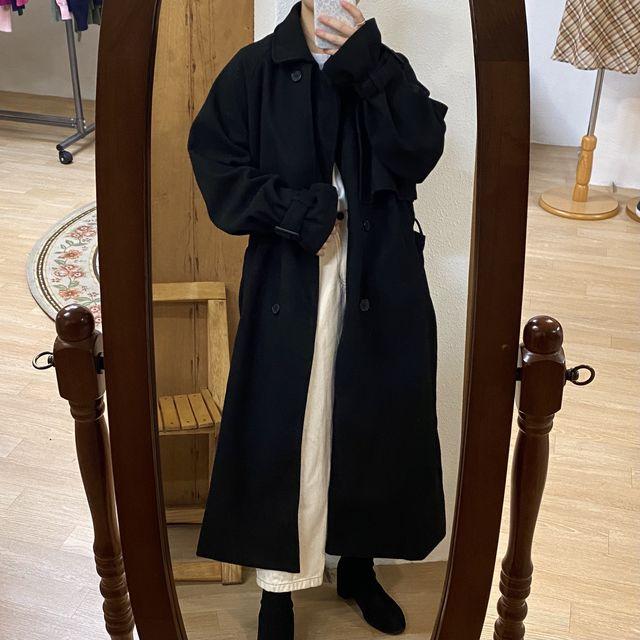 윈터 트렌치코트(블랙/챠콜/그레이)_키무엔드_2