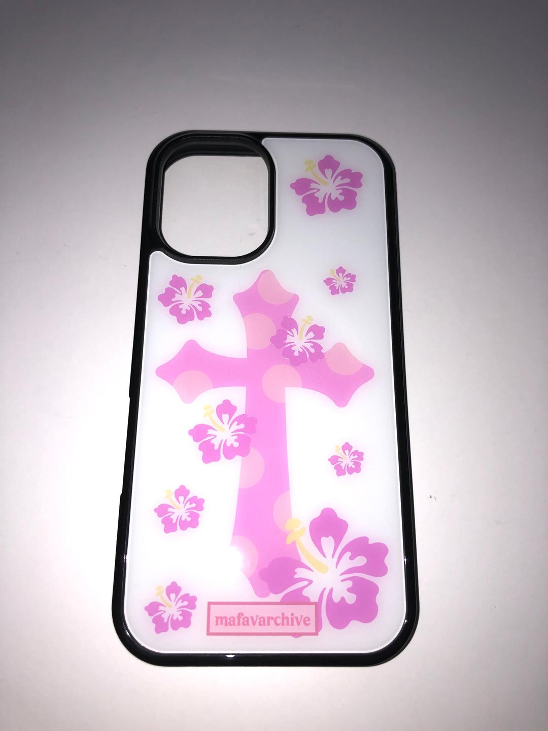 gal cross pink magsafe glass case