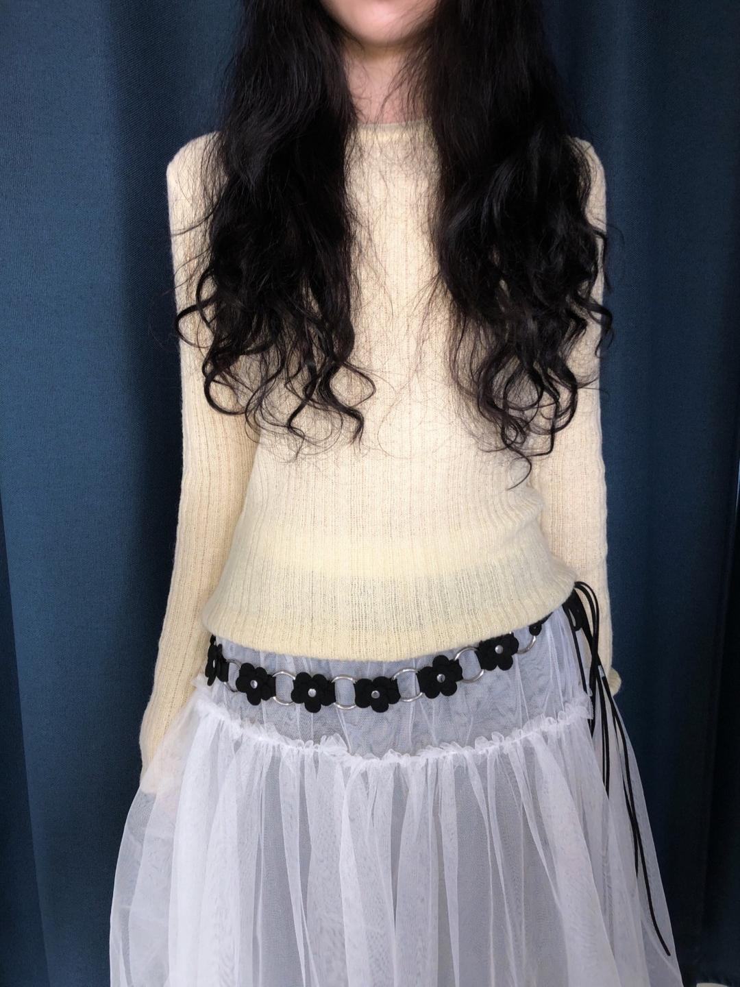 crepas hacci round knit (4color) / 크레파스 하찌 라운드 니트