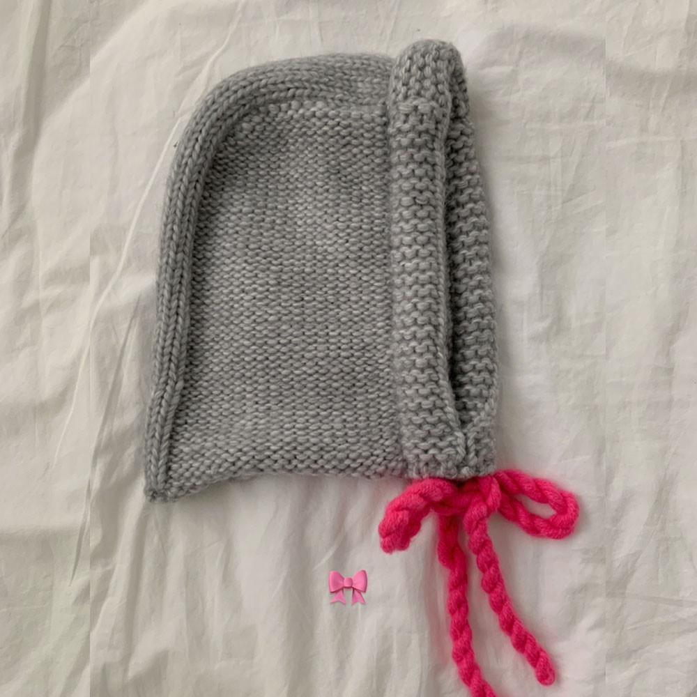 배색 꼬임 바라클라바 3col