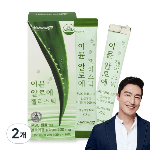 네추럴라이즈 이뮨 알로에 젤리스틱 14p, 280g, 2개 - 알로에정/알로에겔 | 쿠팡