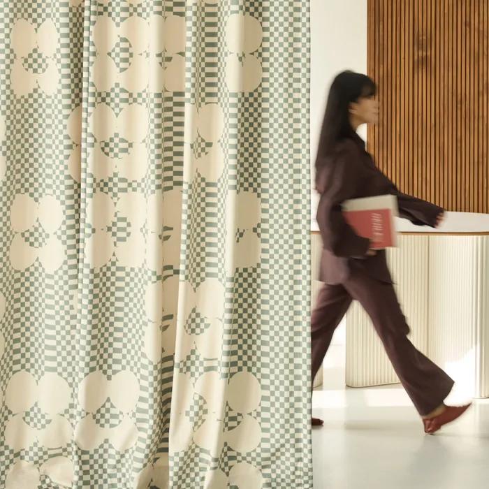 벨벳암막커튼 와이드 DEAR MY MERRY MINT