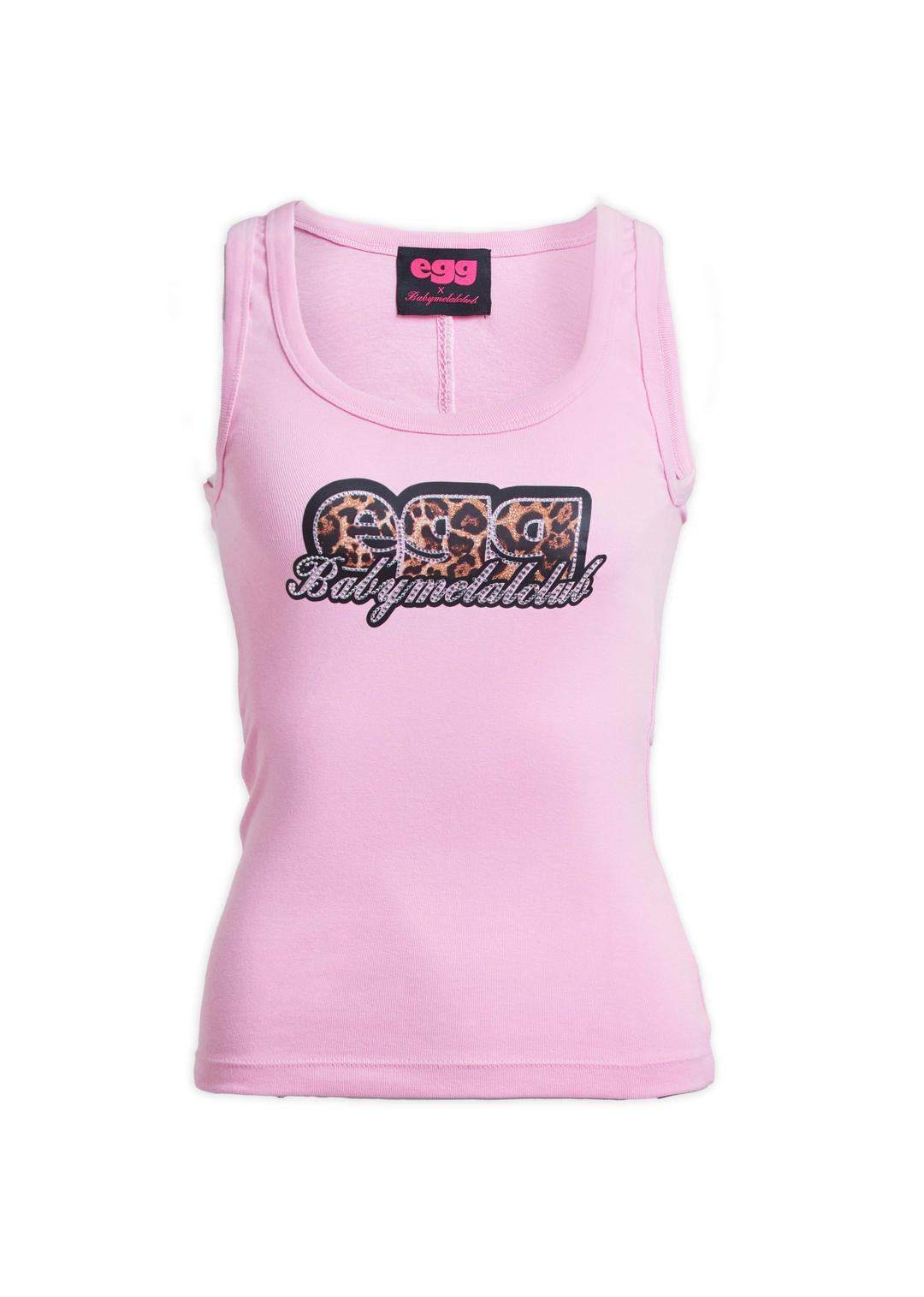 [Pre-order] [EGGxBabymetalclub] Rhinestone Sleeveless Top (pink)