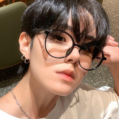 [GCC-1093]오버사이즈 메탈 뿔테 콤비 원형 여자 안경테