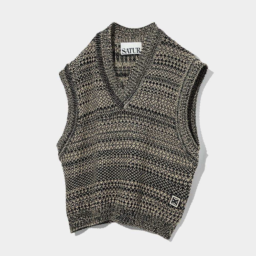 NICE Natural Meshed Vest Sunset Black