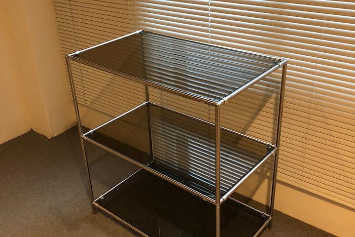 모듈 3단 선반 10colors (강화유리)