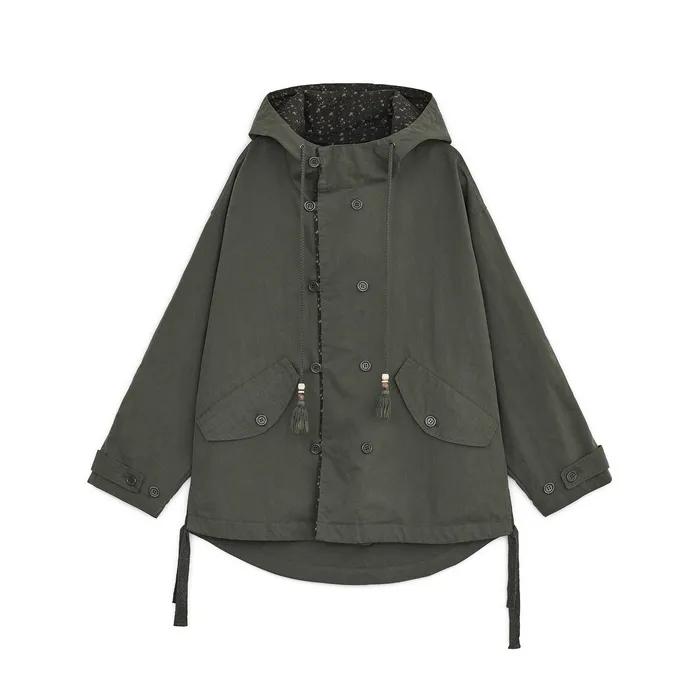 Washed field jacket (Khaki)