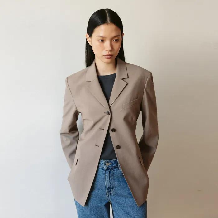 테일러드 자켓 (Black/Brown)_2GSUJK03