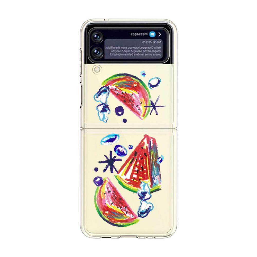 (HARD) WATER WATERMELON Z-FLIP 3/4 CASE (워터워터멜론 제트플립 3/4 수박 폰케이스)